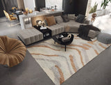 Elementry Geometrical Wool Hand Knotted Carpet