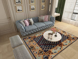 Geometrical Flat Woven Kilim Style Cotton Rug