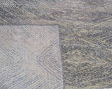 Modern Style Hand Knotted Wool Viscose Carpet