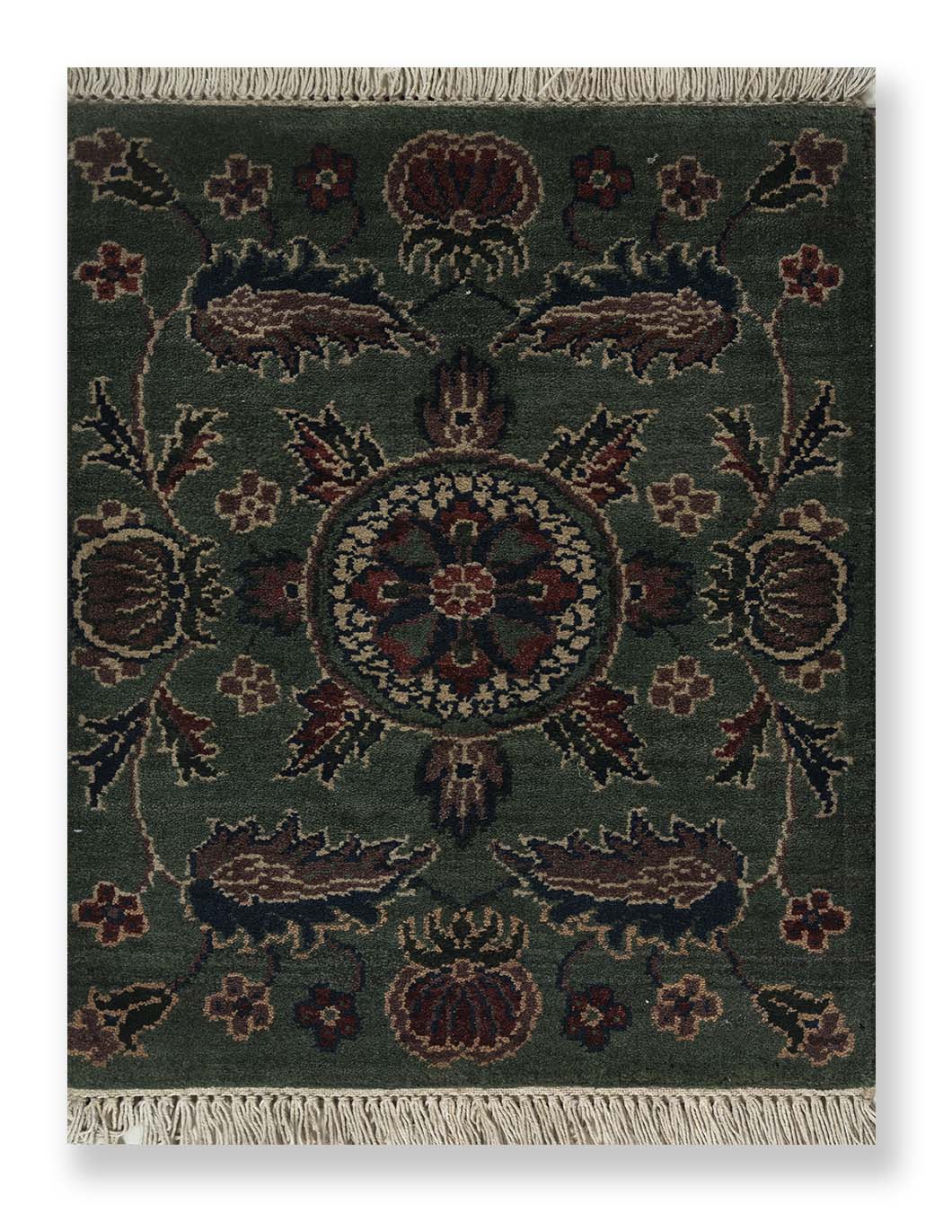 Hand Knotted Woollen Traditional Design Carpet