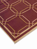 Geometrical Flat Woven Kilim Style Cotton Rug