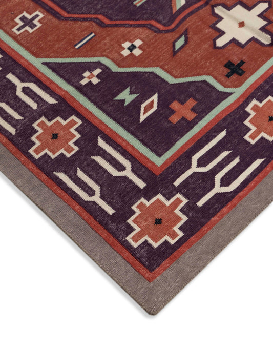 Turkish Kilim-Style Cotton Durrie