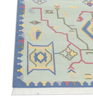 Geometrical Flat Woven Kilim Style Cotton Rug