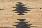 Geometrical Flat Woven Jute Rug