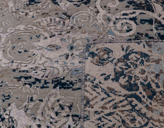 Transitional Elegance Handknotted Carpet