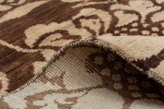 Floral Luxe: Warm Elegance in Every Knot HandKnotted In Wool  Carpet