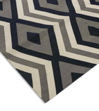 Lattice Geometric Cotton Rug