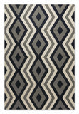 Lattice Geometric Cotton Rug