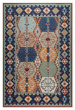 Geometrical Flat Woven Kilim Style Cotton Rug