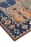 Geometrical Flat Woven Kilim Style Cotton Rug