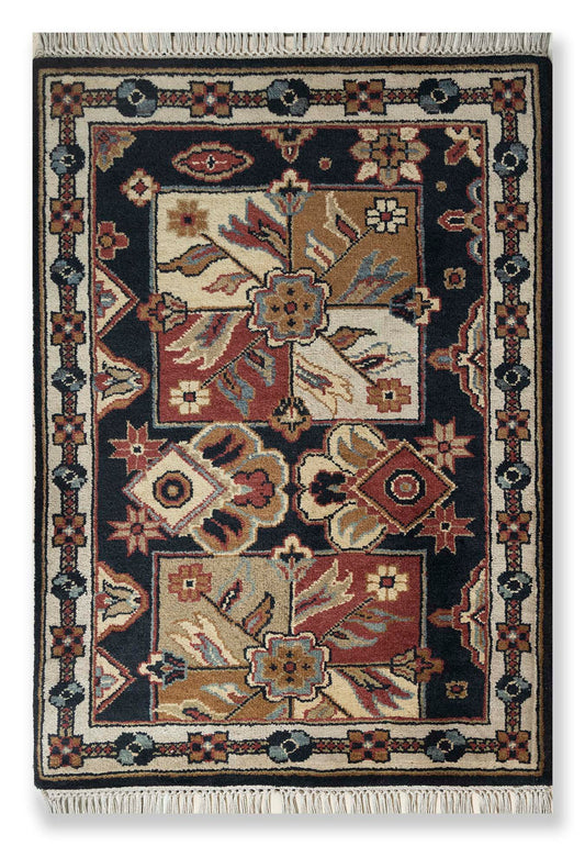 Hand Knotted Woollen Traditional Design Carpet