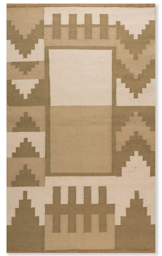 Kilim Style Hand Woven Cotton Jute Rug