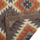 Kilim Style Hand Woven Jute Rug