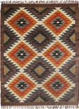 Kilim Style Hand Woven Jute Rug