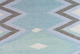 Geometrical Flat Woven Kilim Style Cotton Rug