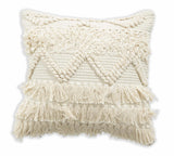 BOHO STYLE COTTON IVORY HAND WOVEN CUSHION