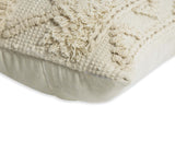 BOHO STYLE COTTON IVORY HAND WOVEN CUSHION