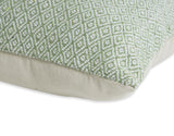 BOHO STYLE COTTON GREEN HAND WOVEN CUSHION