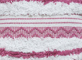 BOHO STYLE COTTON PINK HAND WOVEN CUSHION