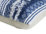 BOHO STYLE COTTON BLUE HAND WOVEN CUSHION