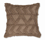 BOHO STYLE COTTON  BROWN HAND WOVEN CUSHION