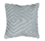 BOHO STYLE COTTON  GRAY HAND WOVEN CUSHION