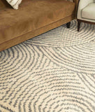 Elementry Geometrical Wool Hand Knotted Carpet