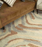 Elementry Geometrical Wool Hand Knotted Carpet